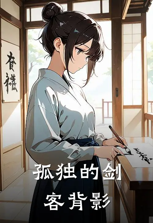 孤独的剑客背影